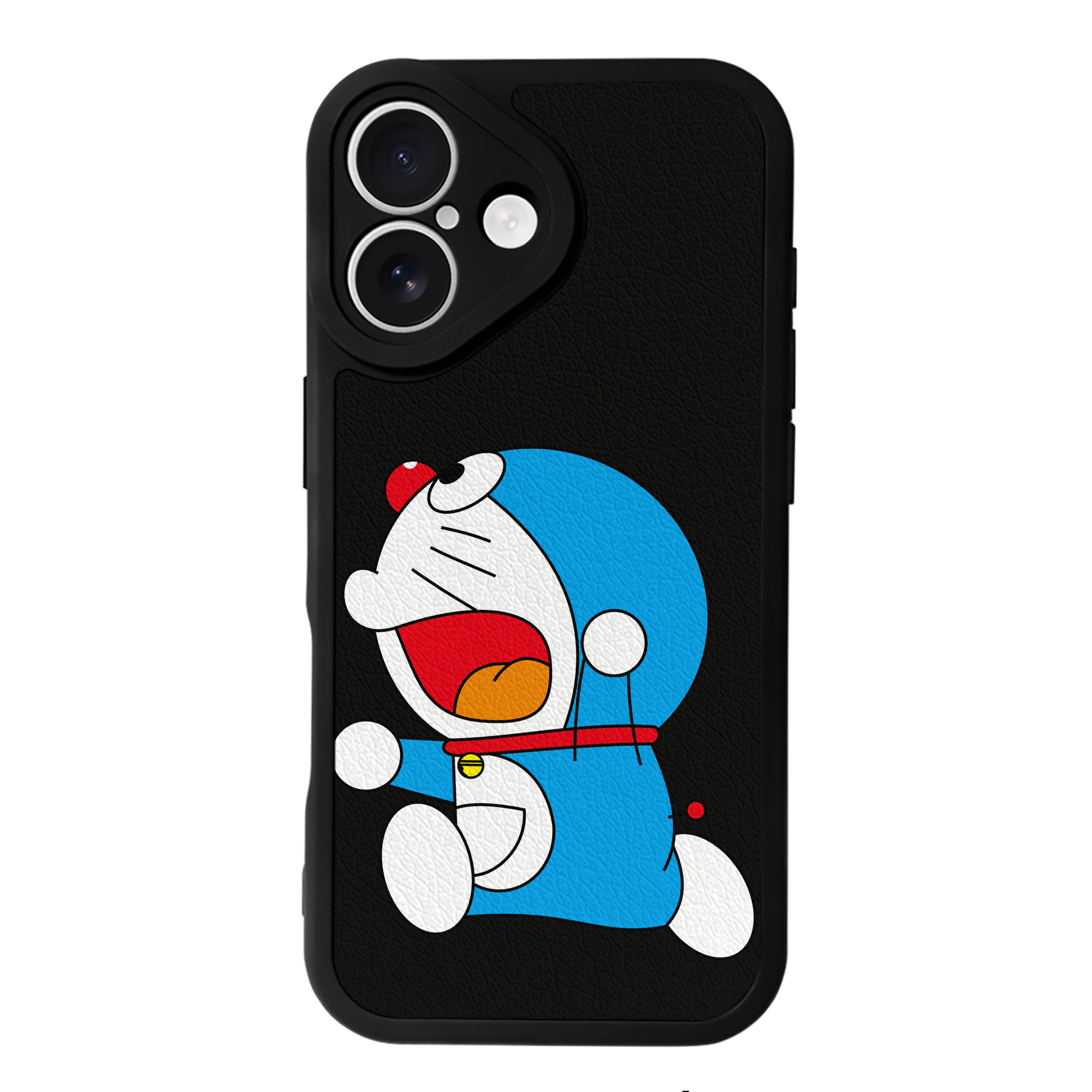 （画像用） ドラえもん Doraemon 【iPhone 16シリーズ対応】シリコンスマホケース（レザー調） 材質：シリコン